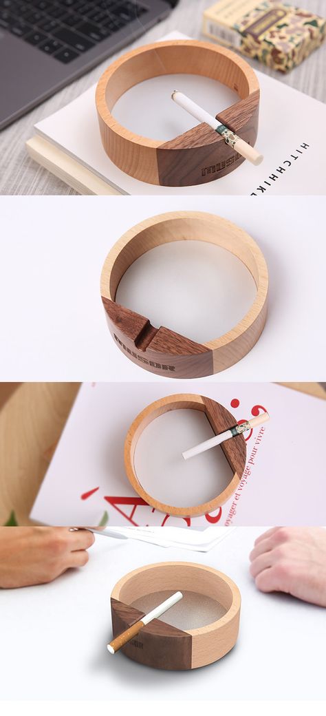 Wooden Accessories Decor, Wood Accessories Home Decor, Wooden Home Accessories, Wood Ashtray, Wooden Ashtray, Kaktus Dan Sukulen, Wood Dishes, Dremel Wood Carving, Home Wood