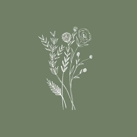 Green Graphics Design, Threads Logo, App Ikon, Deco Nature, Simple Aesthetic, Hand Logo, Trendy Flowers, Design Artwork, 背景 シンプル