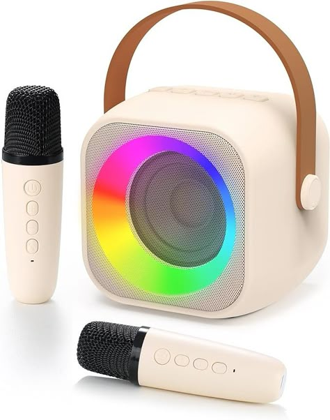 Amazon.com: Jeefu Karaoke Machine for Kids, Toys for 3-12 Years Old Girls Gifts, Kids Karaoke Microphone Machine Toy, Best Fun Christmas Birthday Gifts for 5 6 7 8 9 10 11 Years Teens Girl Boys Beige 2 Mic : Musical Instruments Singing Practice, Kids Karaoke Machine, Home Karaoke, Mini Karaoke, Party Lighting, Karaoke Microphone, Karaoke Machine, Best Kids Toys, Wireless Microphone