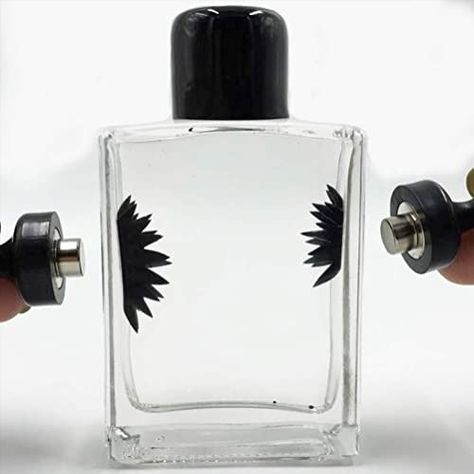 Ferrofluid Bottle with 2ml of our best quality ferro fluid levitating into magnetic spikes when a magnet comes close Perfect Gift for an aspiring engineer or scientist who needs a desk toy to add to their collection. Liquid magnetism is an important part of any STEM display to demonstrate normally hidden magnetic fields. Ultimate stem toy makes the perfect addition to any educational science kit by adding magnetic ferrofluid demonstrations. Ferro Fluid, Iron Filings, Magnet Science, Magnets Science, Cool Gifts For Teens, Clear Liquids, Interactive Display, Creative Birthday Gifts, Stem For Kids