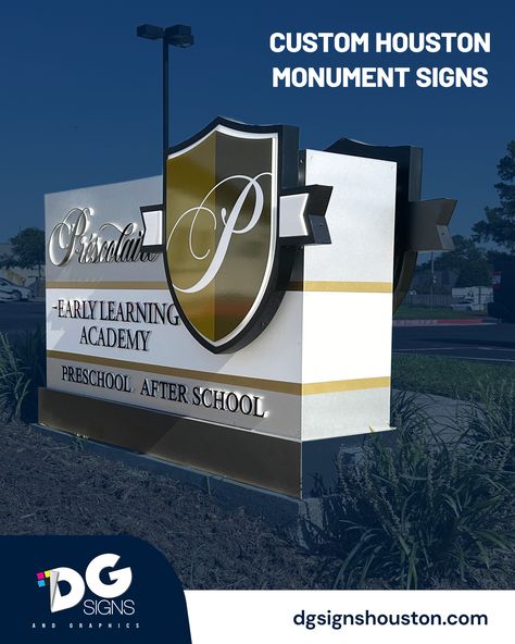 We had the pleasure of working with Prescolaire, an early learning academy, to create a stunning monument sign that truly showcases their brand. The sign features their logomark and logotype, with the logomark extending beyond the rectangular shape of the monument, creating a unique 3D-like effect that grabs attention from every angle.

Whether you need a single-tenant monument sign or a multi-tenant sign that showcases multiple businesses, we've got you covered. 

#MonumentSigns #CustomSigns Multiple Businesses, Channel Letter Signs, Pole Sign, Monument Signs, Interior Signs, Channel Letters, Sign Company, Vinyl Graphics, Home Quotes And Sayings