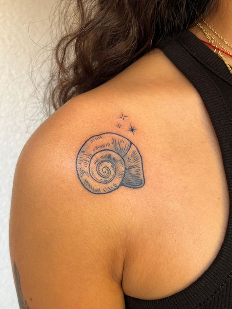 Sharks Eye Shell Tattoo, Moon Shell Tattoo, Snail Shell Tattoo, Sea Shell Tattoo, Shell Tattoo, Spiral Tattoos, Seashell Tattoos, Shell Tattoos, Evil Eye Tattoo