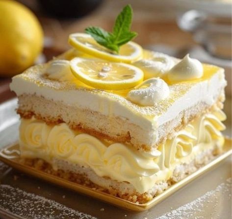 GrowingUpItalian | I posted a Limoncello Tiramisu pudding recipe | Facebook Tiramisu Pudding, Limoncello Tiramisu, Lemon Bar Cookies, Eclair Cake Recipes, Eclair Cake, Lemon Frosting, Tiramisu Recipe, White Chocolate Raspberry, Dairy Free Dessert