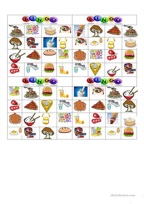 Food Bingo, Free Bingo Cards, Food Vocabulary, 4 Grade, Kids English, Drinks Logo, Vocabulary Practice, Drinks Design, Vocabulary Worksheets