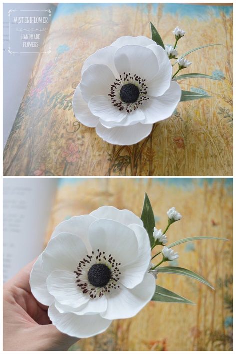 Flower For Bride, Pink Wedding Accessories, Woodland Wedding Hair, White Flower Hair Clip, Clip Wedding Hair, Anemone Wedding, Apple Blossom Flower, Hair Clip Wedding, Flower Hair Accessories Wedding