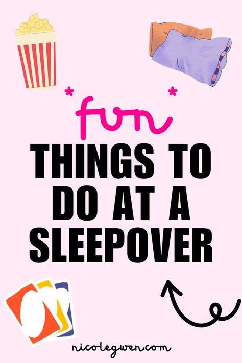 things to do at a sleepover Interesting Things To Do At A Sleepover, Sleepover Games Adults, What To Do With Friends At A Sleepover, Games To Do At A Sleepover, Things To Do In A Sleepover, Things To Do At A Sleepover At Night, Things To Do At A Sleepover For Teens, Sleepover Ideas For Adults, Fun Things To Do At Sleepovers