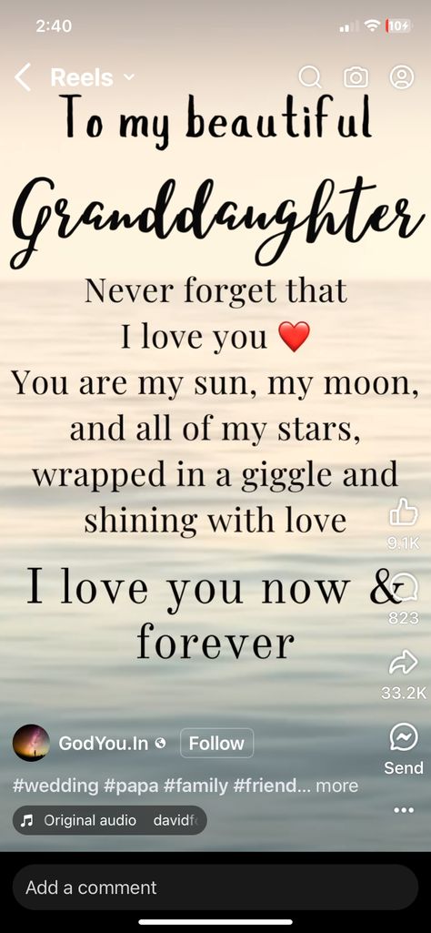 Love My Daughter Quotes, Grandkids Quotes, Love My Kids Quotes, Granddaughter Quotes, Quotes About Grandchildren, Birthday Verses, Grandmother Quotes, Grandparents Quotes, Thinking Of You Quotes