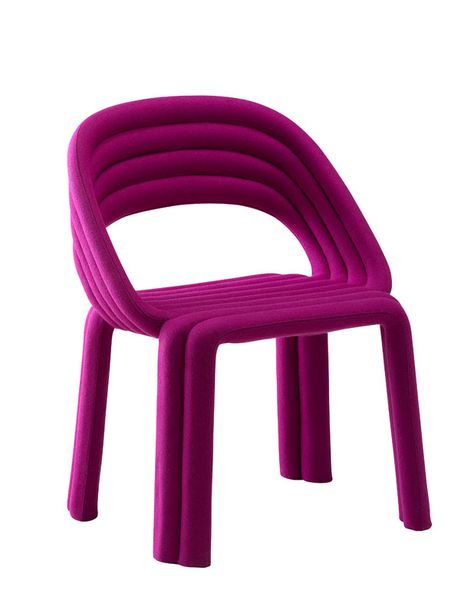 Nuance for Casamania by Frezza - Upholstered chair and ottoman Bright Chair, Minimalist Furniture Design, Purple Chair, Wood Chair Design, Italian Furniture Design, Funky Chairs, Arm Chair Styles, Statement Chairs, Contemporary Chairs