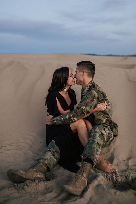 Army Couple Photography, Military Couple Pictures, Navy Couple, Military Couples Photos, Military Relationships, Army Couple Pictures, Utah Desert, Utah Elopement, Army Couple