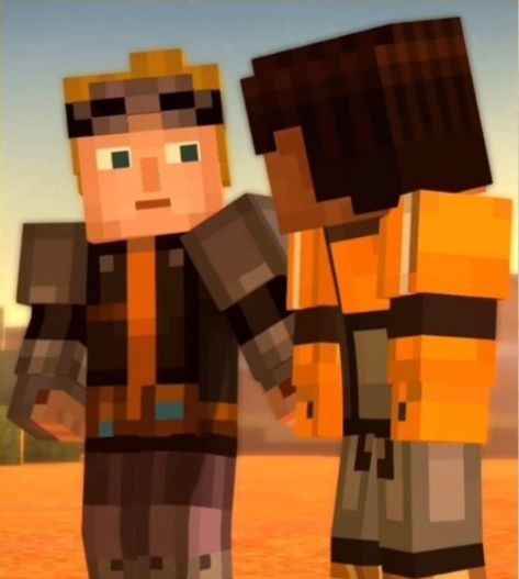 Jesse and lukas from mcsm holding hands (because they are gay) Jesse And Lukas Mcsm, Lucas Minecraft Story Mode, Minecraft Story Mode Lukas X Jesse, Mcsm Jesskas, Lukas X Jesse, Jesskas Mcsm, Lukas Minecraft Story Mode, Jesse X Lukas, Mcsm Jesse