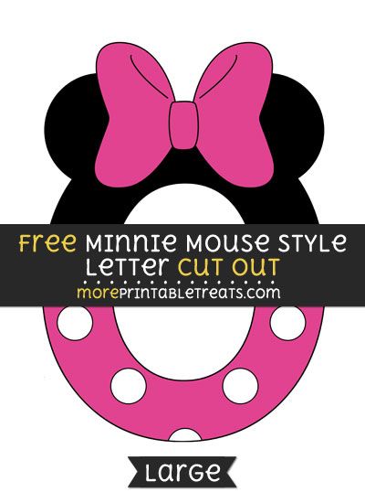 Free Minnie Mouse Style Letter O Cut Out - Large size printable Mouse Party, Mouse Birthday, Minnie Mouse Party, Minnie Mouse Birthday, Letter O, Girls Birthday, Underarmor Logo, Party Printables, Birthday Party Themes