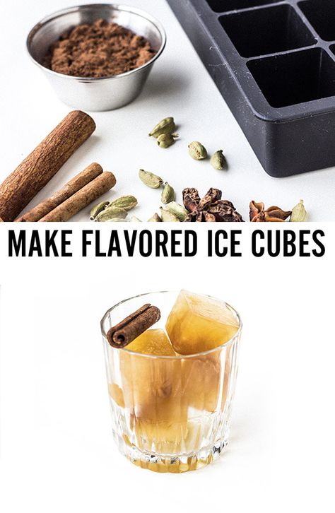 ManMade Guide: Step Up Your Summer Drinks with Grown-Up Flavored Ice Cubes Chocolate Cardamom, Field Desk, Flavored Ice Cubes, Flavored Ice, Bourbon Recipes, Tin Cup, Healthy Smoothie Recipes, Chocolate Mocha, Avocado Banana