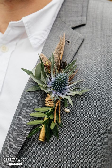 Autumn winter Spring wedding, boho, dreamcatcher, thistle, purple, gold, styling,cream, feathers, bridal, castle, waterfall, engaged, grey suit, stationary, cake, flowers, floral photography www.jessyarwood.co.uk Winter Spring Wedding, Boho Dreamcatcher, Corsage And Boutonniere, Flower Studio, Boutonniere Wedding, Wedding Boho, Floral Photography, August 21, Fresh Cut