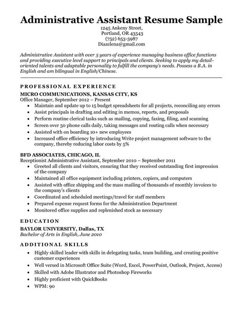 Administrative Assistant Resume Example | Write Yours Today Administrative Assistant Resume, Job Interview Advice, Job Cover Letter, Admin Assistant, Saving Techniques, Job Resume Examples, Resume Summary, Good Resume Examples, Job Advice