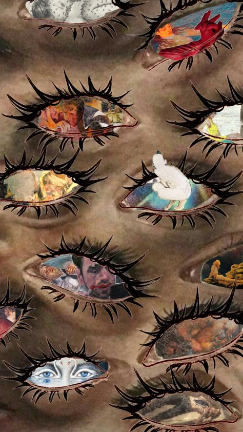 All Eyes On You, Brainstorming Aesthetic, Eyeball Collage, Eye Collage Art, Eyes Moodboard, Gcse Moodboard, Surreal Eye Art, Human Collage, Eye Collage