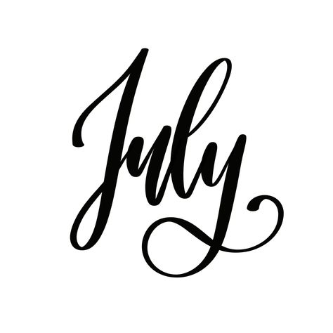 July In Cursive, July Lettering, Boyfriend Scrapbook, Tattoo Lettering Design, Procreate Lettering, Cursive Letters, Cursive Fonts, Tattoo Lettering, White Wallpaper