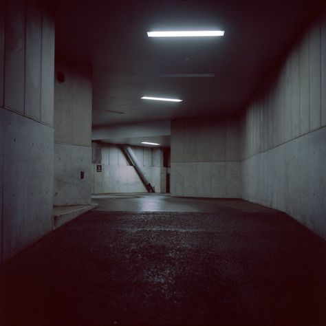 @archillect : https://t.co/MUBMdjzcPh Liminal Places, Aesthetic Bookmarks, Horror Aesthetic, Neon Noir, Light Film, Urban Landscapes, Of Montreal, Parking Garage, Urban City