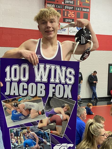 100 Wins Wrestling Ideas, 100 Wins Wrestling Poster, Wrestling Poster Ideas, Wrestling Posters, State Posters, Wrestling Mom, Poster Ideas, Open House, Wrestling