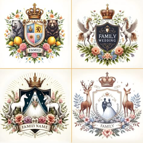 I understand that a family crest is not just a decorative emblem, but a symbol of your family's identity and heritage. Therefore, I take a personalized approach to every crest I design, ensuring that it accurately represents your family's story. With attention to detail and a deep understanding of heraldic symbolism, I can create a design that incorporates your family's coat of arms, motto, and other significant elements. Whether you want a traditional crest or a more modern interpretation, I ca Family Crest Ideas, Modern Family Crest, Family Crest Design, Game Of Thrones Sigils, Family Crest Symbols, Coat Of Arms Design, Crest Design, Family Coat Of Arms, Wedding Logo Monogram