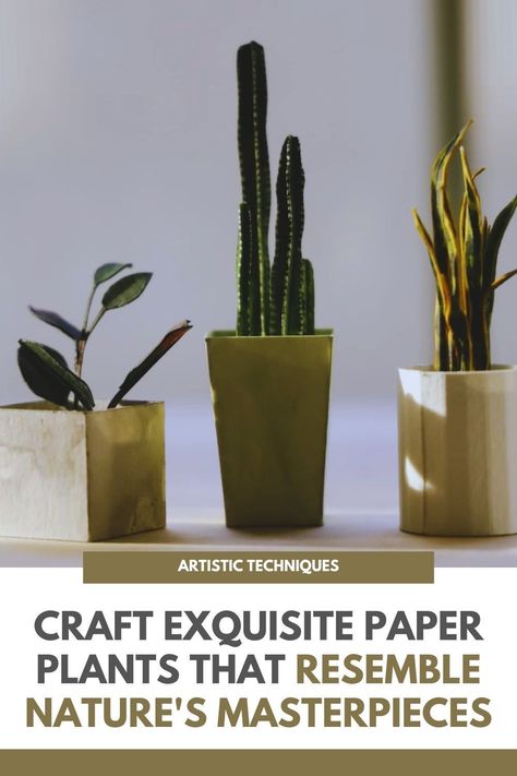 Looking to infuse your living space or workplace with vibrant greenery but tired of the upkeep? Say goodbye to watering and maintenance with our captivating DIY paper plants! Not only are they an exciting and imaginative project, but they also offer endless customization possibilities to complement any interior style. Uncover the secrets to crafting breathtakingly realistic paper plants in this comprehensive article, packed with expert tips and tricks to ensure your creations bloom with... Punch Needle Plant Pot, Small Terracotta Pots, Hello How Are You, Paper Plants, Real Plants, Basic Shapes, Terracotta Pots, How To Make Paper, Basket Decoration