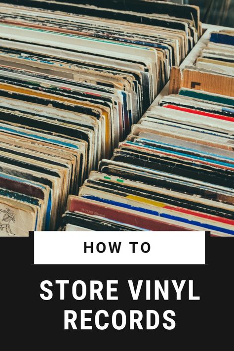 how to store your vinyl records Organizing Vinyl Records, Vinyl Record Storage Ideas Ikea Hacks, Vinyl Station Ideas, Vinyl Records Storage Ideas Diy, How To Store Vinyl Records, Vinyl Record Organization Ideas, Album Storage Ideas Vinyl, Vinyl Records Storage Ideas, Vinyl Station