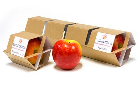 http://www.freshplaza.com/article/120220/Innovative-packaging-by-new-player-on-packaging-market Cardboard Fruit Packaging, Fresh Fruit Packaging, Fruit Packaging Design, Fresh Produce Packaging, Apple Roll, Apple Packaging, Vegetable Packaging, Packaging Cardboard, Fruit Packaging