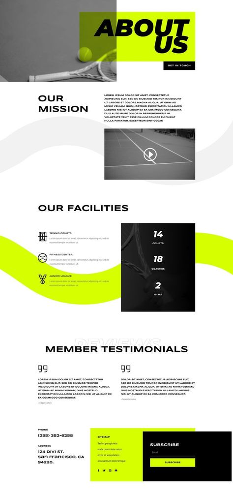 Want to spruce up your website? Want to do it for free? We've got you covered. Check out this amazing wordpress template that is perfect for local sporting clubs, tennis teams, and small businesses. With a clean design and fresh colors, this template is sure to please your customers! Running Website Design, Website Sport Design, Athletic Website Design, Lululemon Graphic Design, Sports Website Design Inspiration, Sport Website Design Inspiration, Tennis Website Design, Fresh Website Design, Sport Club Design