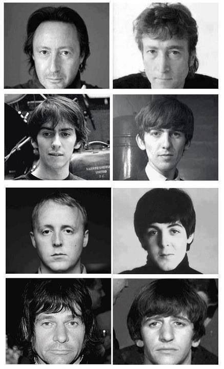 Dads & sons Beatles Kids, I Am Just A Girl, Muzică Rock, Beatles Love, Julian Lennon, Beatles Photos, Be Weird, John Lennon Beatles, Beatles Pictures