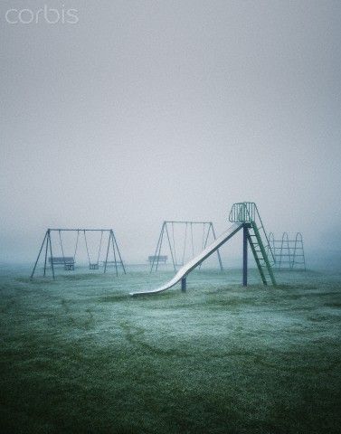 Children's playground on a foggy day Foggy Liminal Space, Liminal Space Art, Playground Aesthetic, Foggy Aesthetic, Foggy Day, Space Fashion, Liminal Spaces, Weird Dreams, Creative Images