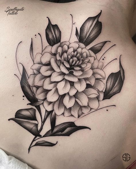 Zinnia Tattoo Ideas, Zinnia Flowers Tattoo, Zinnia Tattoo, Apple Blossom Tattoos, Dahlia Flower Tattoos, Flower Tattoo Meaning, Hummingbird Flower Tattoos, Sg Tattoo, Dahlia Tattoo