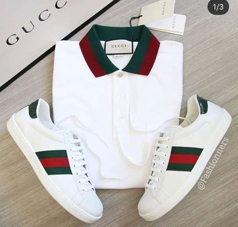 Moda Dope, Gucci Outfit, Gucci Ace Sneakers, Swag Outfits Men, Dope Outfits For Guys, Gucci Outfits, Mens Casual Dress Outfits, Gucci Fashion, Gucci Men Shoes