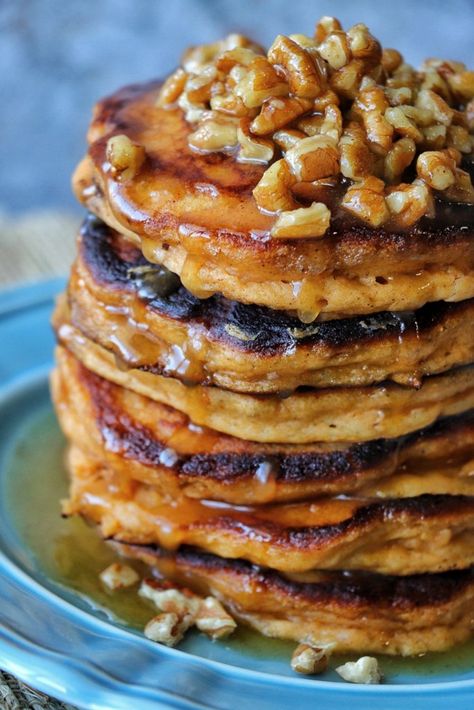 Homemade Pancake Mix Easy, Sweet Potato Pancakes Vegan, Sweet Potato Pancake, Southern Brunch, Sweet Potato Pancakes Recipe, Classic Pancake Recipe, Easy Homemade Pancakes, Homemade Pancake Mix, Boiling Sweet Potatoes