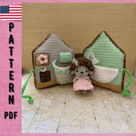 House Crochet, Crochet House, Art Jeans, Crochet Hedgehog, Crochet Cute, Crochet Book, Animal Crochet, Forest Animal, Crochet Animal Patterns