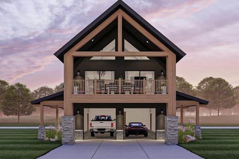 Barn Plan, Carriage House Plans, Rv Garage, Barn Style House Plans, Garage Apartments, Open Concept Floor Plans, Garage House Plans, Homes Interior, Garage Apartment