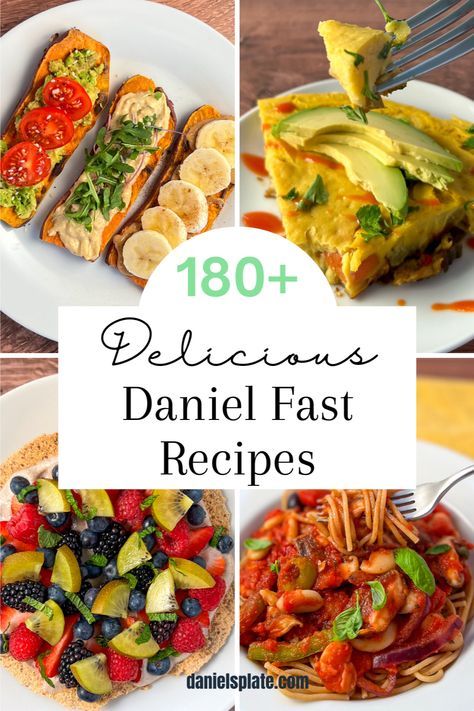 These divinely delicious Daniel Fast recipes are specially designed for those doing the Daniel Fast or those eating a whole-food, plant-based diet like Daniel. There are no animal products, processed sugar, oil, additives, or preservatives. Meals For Daniel Fast, What To Eat On Daniel Fast, Daniel’s Fast Breakfast, No Preservative Meals, Daniels Fast Meals, Meals For Daniel Fast 21 Days, Daniel Fast Food Ideas, Daniel Fast Pizza, Daniel’s Fast Meals