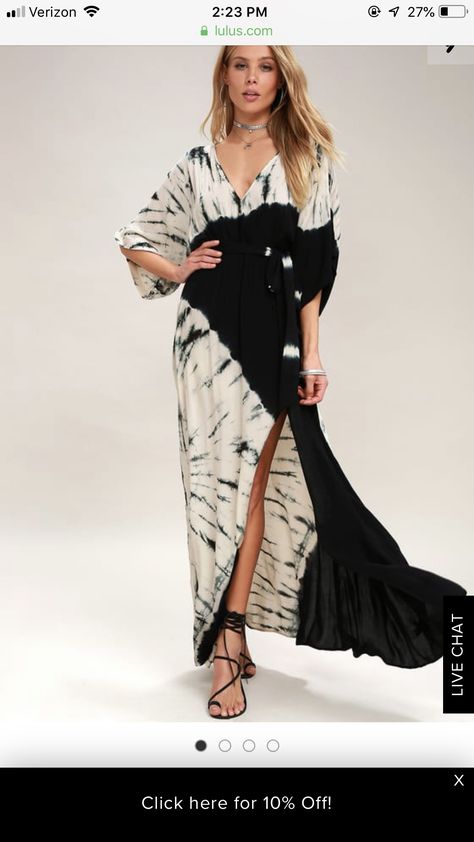 Maxi Dress Styles, Boho Style Inspiration, Black Backless Dress, White Embroidered Dress, Tie Dye Outfits, Wrap Maxi Skirt, Tie Dye Maxi Dresses, Dye Dress, Tie Dye Maxi