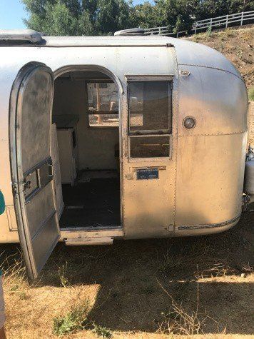 Airstream Bathroom, Diy Stock Tank, Airstream Restoration, Airstream Living, Rv Dreams, Airstream Remodel, Airstream Interior, Airstream Renovation, Travel Trailer Camping