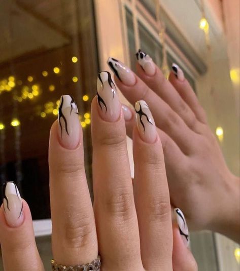 Lightning Nails, Edgy Nail Art, Mens Nails, Punk Nails, Edgy Nails, Simple Acrylic Nails, Soft Nails, Nails Desing, Dream Nails