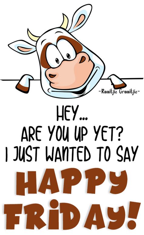 Hey... are you up yet? I just wanted to say HAPPY FRIDAY! Hey Hey Its Friday, You Up Yet Good Morning, Are You Up Yet Funny, It’s Friday Good Morning, Just Wanted To Say Hi Quotes, Happy Friday Good Morning Funny, Happy Friday Funny Hilarious, It’s Friday Funny, Happy Friday Funny Humor Hilarious