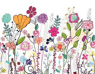 Check out new work on my @Behance profile: "Colorful wildflowers" http://be.net/gallery/140182657/Colorful-wildflowers River Doodle, Art Analysis, Colorful Wildflowers, Mother's Day Background, Field Wallpaper, Flower Meadow, Day Background, Square Canvas, Old Wallpaper