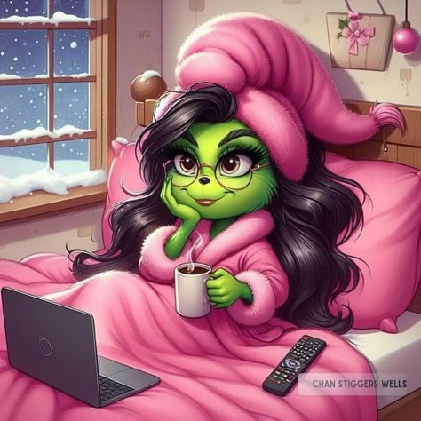 Cartoon Grinch, Girl Grinch, Immagini Grinch, Mrs Grinch, Grinch Pictures, Dr Suess Grinch, The Grinch Pictures, Grinch Art, Cute Grinch