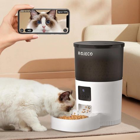 Smart Automatic Cat Feeder with Camera and Voice Recorder SHOP NOW!!@ https://estallias.com/smart-automatic-cat-feeder-with-camera-and-voice-recorder/ Automatic Cat Feeder, Automatic Feeder, Cat Feeder, Modern Pet, Voice Recorder, Feeding Time, Stainless Steel Bowl, Pet Feeder, Cat Feeding