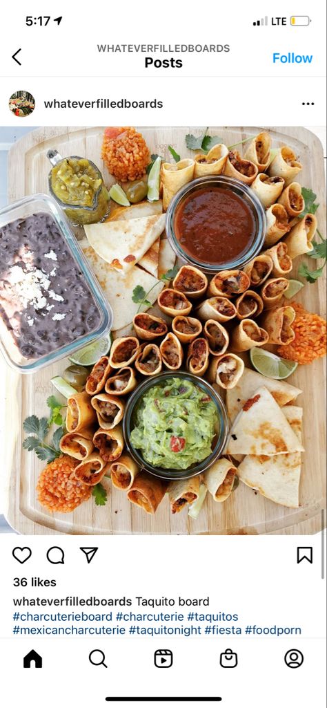 Taquitos Charcuterie Board, Southwest Charcuterie Board, Chips And Guac Charcuterie Board, Tex Mex Charcuterie Board, Board Party, Easy Dinners, Charcuterie Board, Lunch Ideas, Hummus