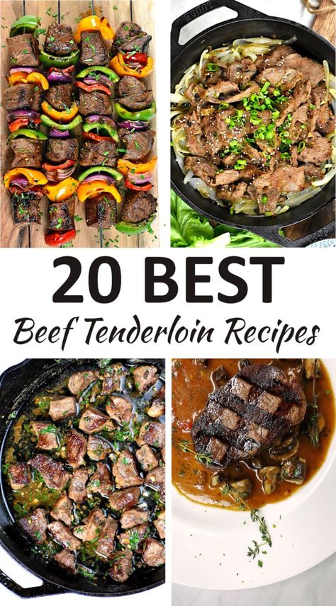 beef tenderloin recipes pin Crock Pot Beef Tenderloin Recipes, Tenderloin Beef Tips Recipe, Beef Tenderloin Fillet Recipes, Recipes Using Beef Tenderloin, Beef Tenderloin Dinner Ideas, Beef Tenderloin Soup Recipes, Beef Tenderloin Scraps Recipes, Filet Tips Recipes, Petite Tender Beef Filet Recipes