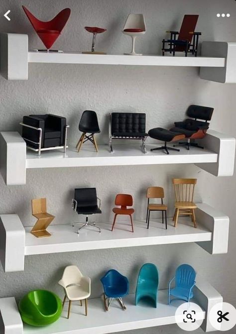 Architectural Art, Miniature Chair, Diy Dollhouse Furniture, Dream House Decor, Design Case, Interior Inspo, 인테리어 디자인, Dollhouse Furniture, Interior Architecture Design