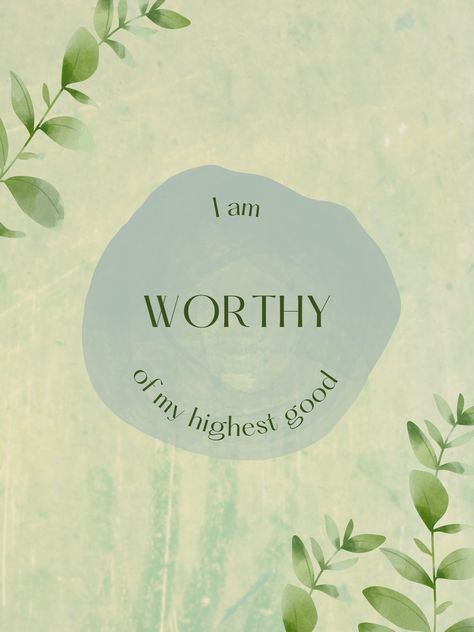 I Am Worthy Quotes Daily Affirmations, Positive Affirmation Art, Spiritual Center, Louise Hay Affirmations, Guided Meditation Scripts, Quotes Spirituality, Meditation Scripts, Worthy Quotes, I Am