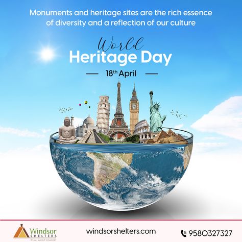 World Heritage Day World Heritage Day Poster, World Heritage Day, Heritage Day, Poster Drawing, E Day, Creative Posters, Heritage Site, World Heritage, Art Sketches