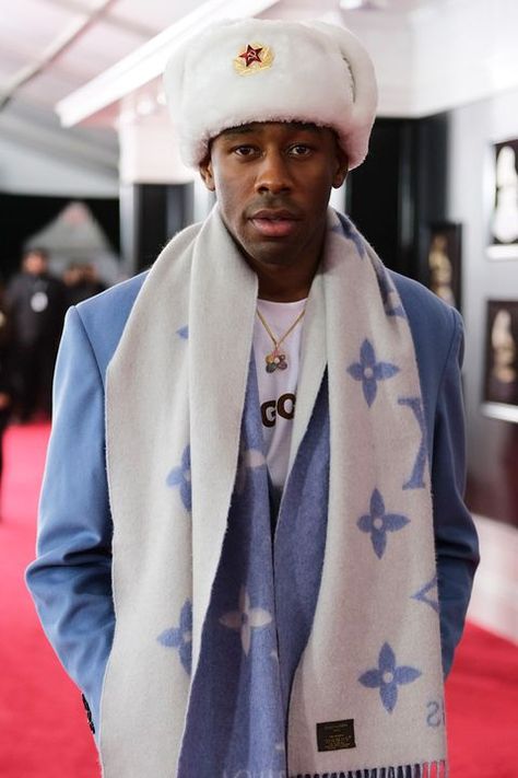 Tyler The Creator Standing, Tyler The Creator Ushanka, Tyler The Creator Photoshoot, Tyler Fits, Tyler The Creator Fashion, Chrissy Teigen Instagram, Tyler Okonma, Tyler The Creator Outfits, Tyler The Creator Wallpaper