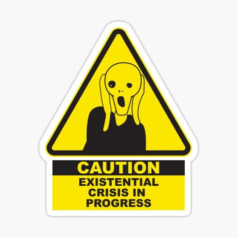 These days, huh? Are you experiencing an existential crisis? Do you feel like screaming into the void or howling in the dark? Then this merch is the right fit for you! • Millions of unique designs by independent artists. Find your thing. Screaming Into The Void, Into The Void, The Void, Do You Feel, In The Dark, Feel Like, The Darkest, Sticker Design, Vinyl Decal Stickers