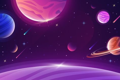 Space Background Computer, Space 16:9, Universe Design Graphic, Cartoon Space Background, Space Background Landscape, Space Vector Illustration, Space Background Galaxies, Space Background Drawing, Planets Background